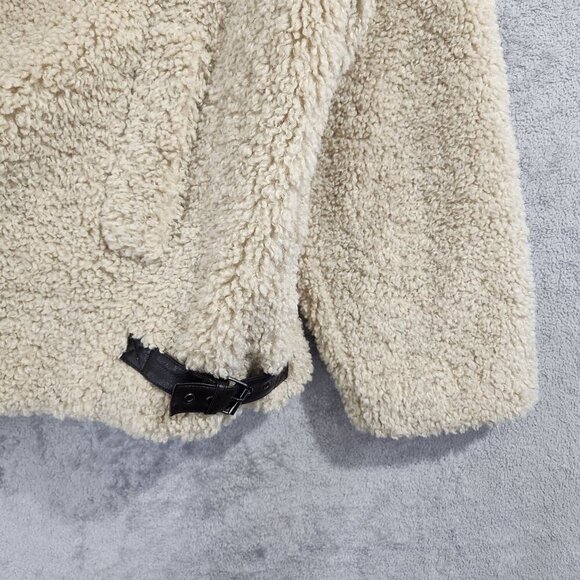 Asos Design Sherpa Teddy Jacket XL Polyester & Cotton Blend Men's Outerwear JPT - Picture 7 of 11